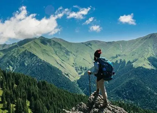 Mountain hiking